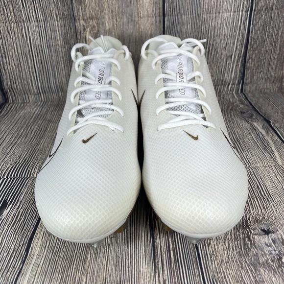 Nike Vapor Edge Speed 360 Football Cleats White Gold CD0082-111 Size 16 - Picture 4 of 8